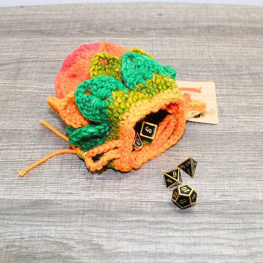 Favorite Stripe Dragon Scale Dice Bag