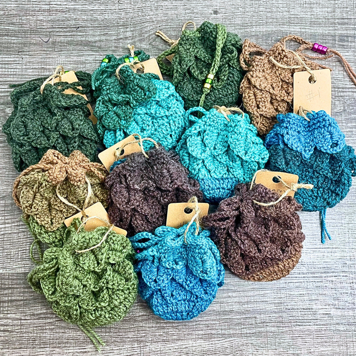 Dragon Colorway Scale Dice Bag