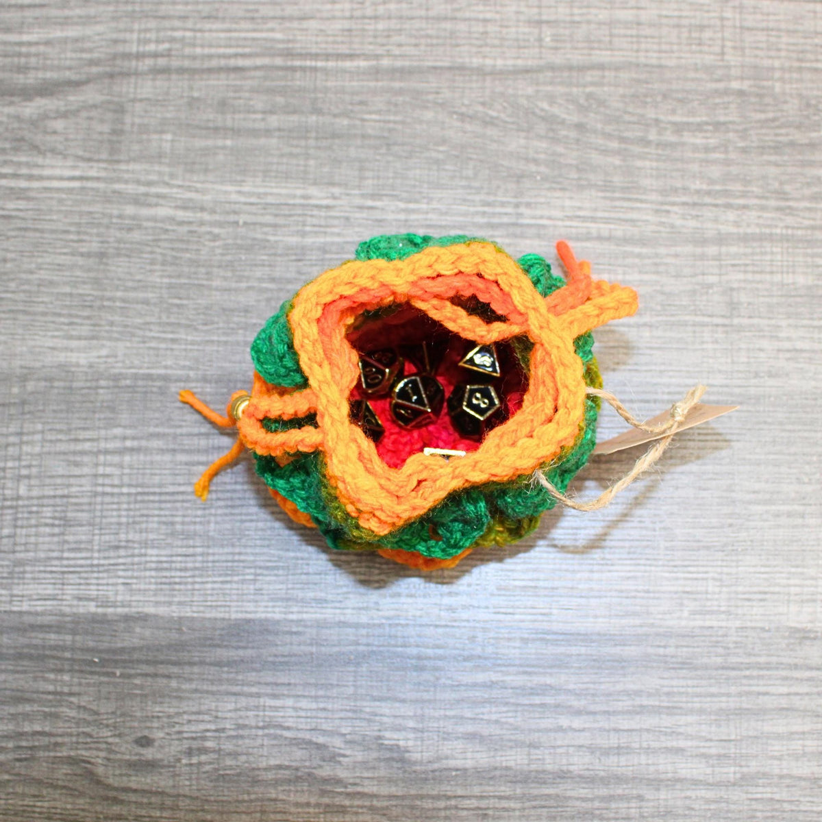 Favorite Stripe Dragon Scale Dice Bag
