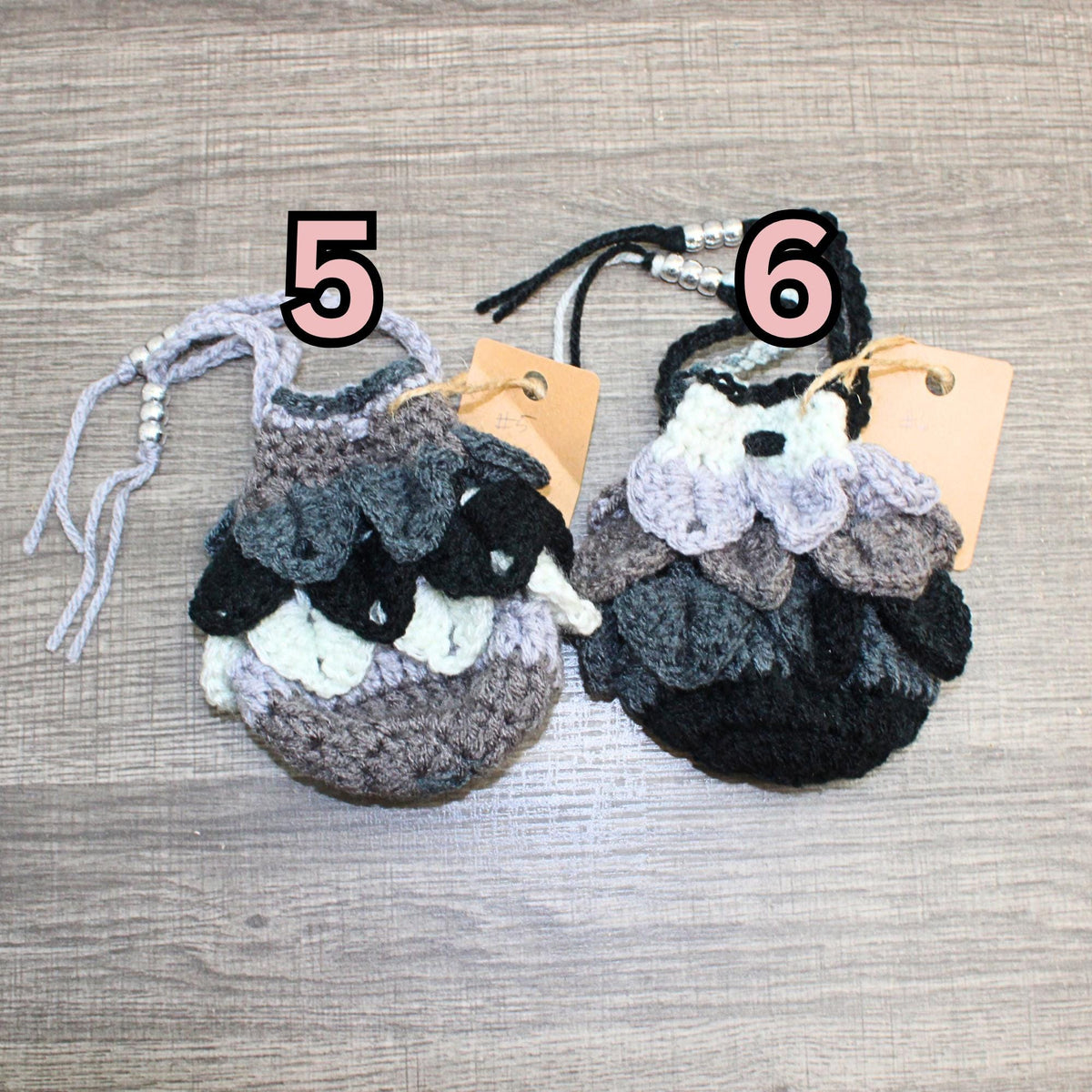 Newspaper Stripe Dragon Scale Dice Bag