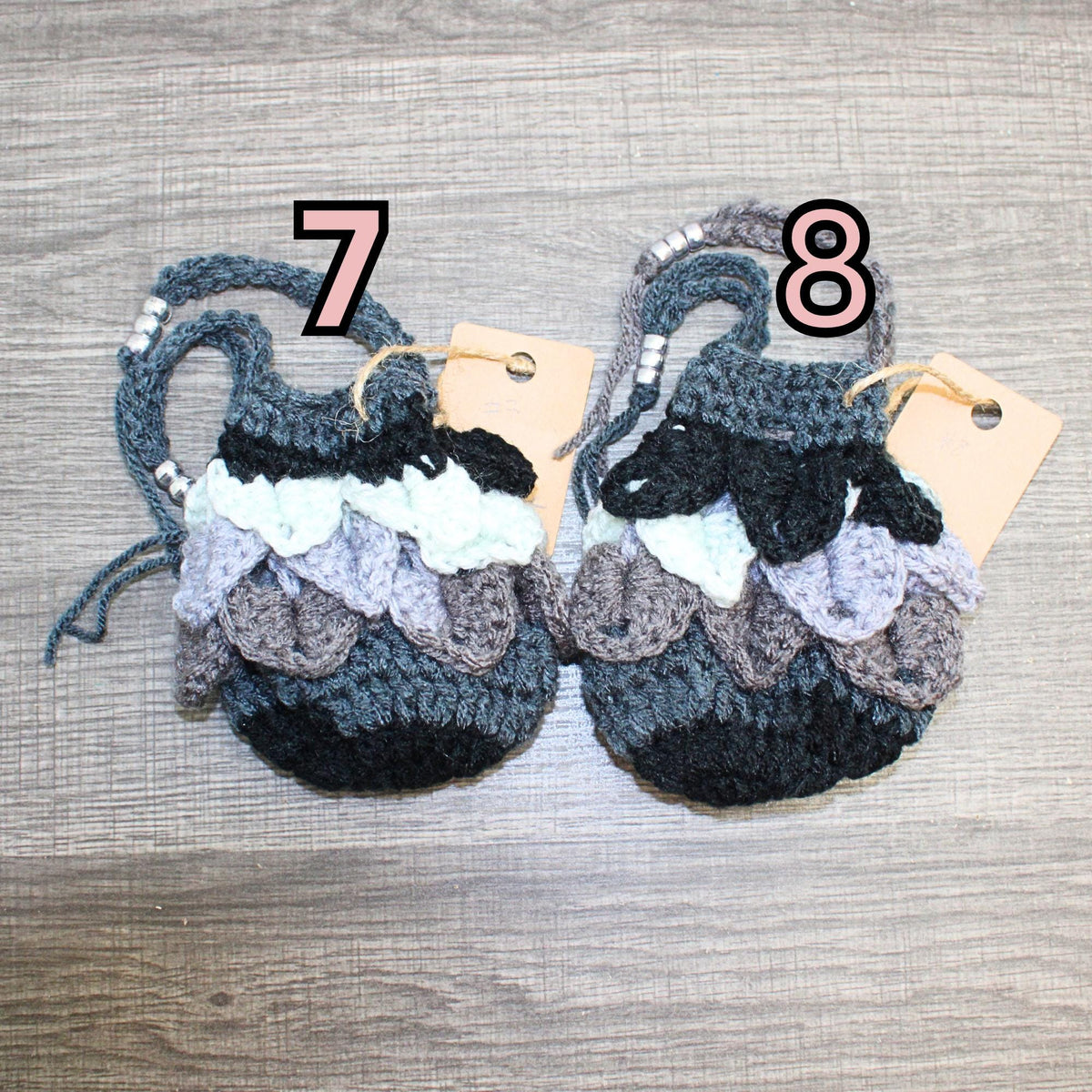 Newspaper Stripe Dragon Scale Dice Bag