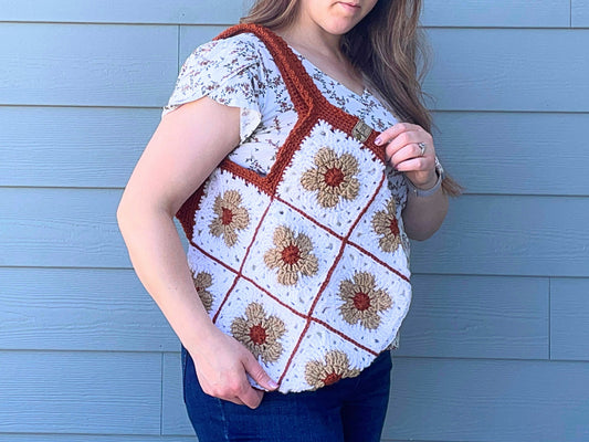 Flower Power Granny Square Bag