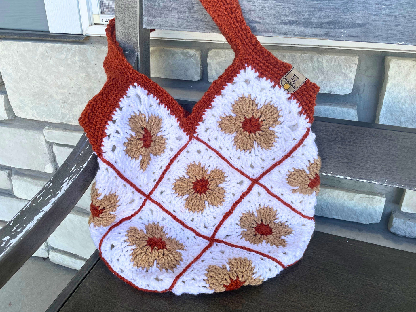 Flower Power Granny Square Bag