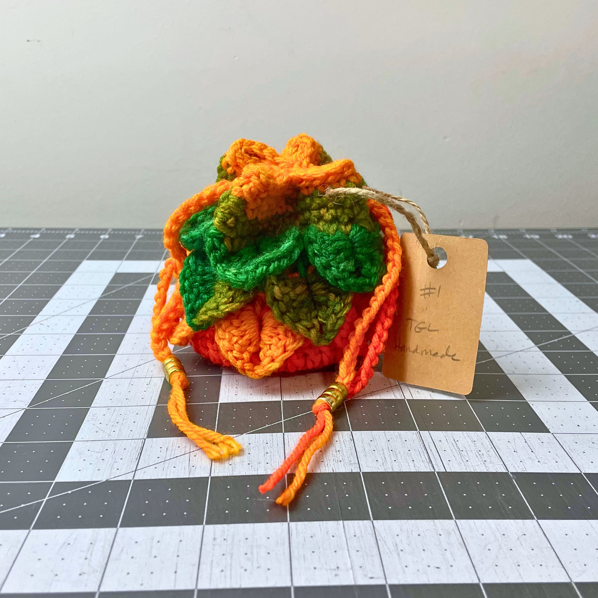 Favorite Stripe Dragon Scale Dice Bag