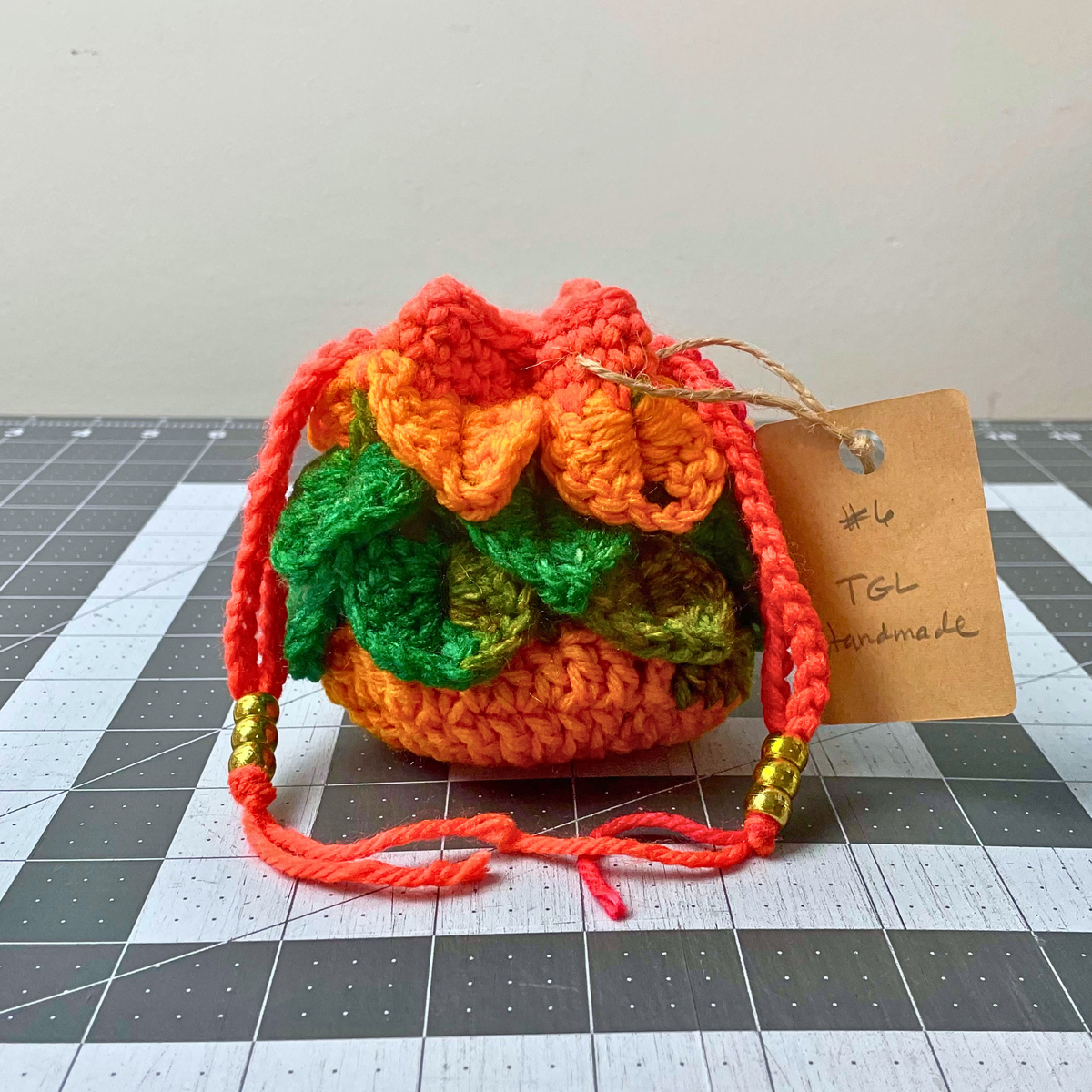Favorite Stripe Dragon Scale Dice Bag