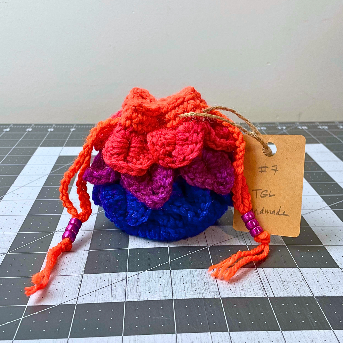 Favorite Stripe Dragon Scale Dice Bag