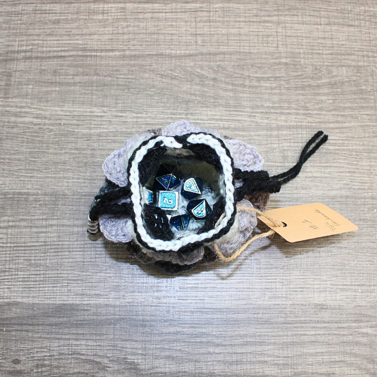 Newspaper Stripe Dragon Scale Dice Bag