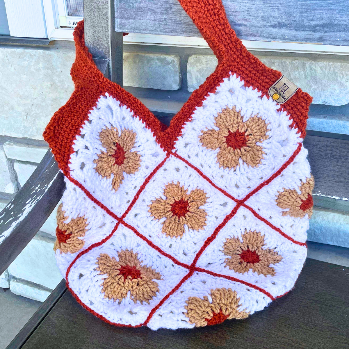 Flower Power Granny Square Bag